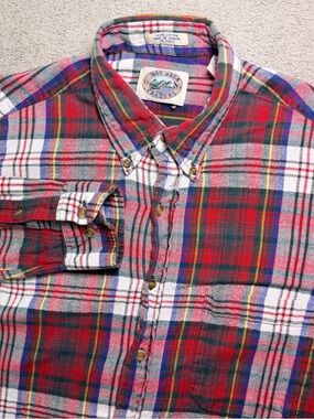 Vintage 90s Bay Area Traders Flannel Shirt Men’s Large Tall Multicolor Plaid